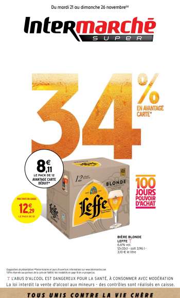 Catalogue Intermarché Super - 21/11/2023 - 26/11/2023.