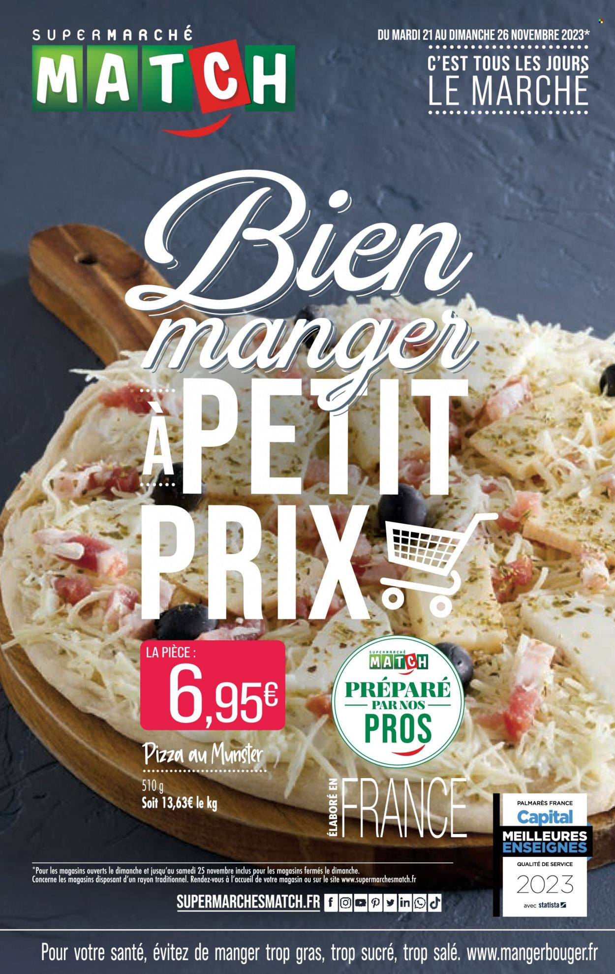 Catalogue Supermarché Match - 21/11/2023 - 26/11/2023. Page 1
