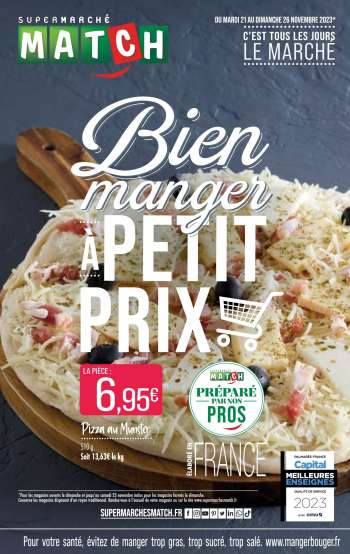 Catalogue Supermarché Match - 21/11/2023 - 26/11/2023.
