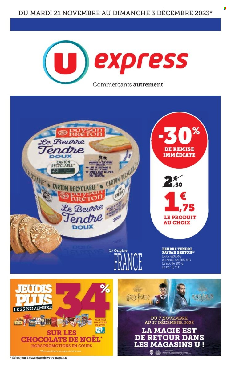 Catalogue U express - 21/11/2023 - 03/12/2023. Page 1