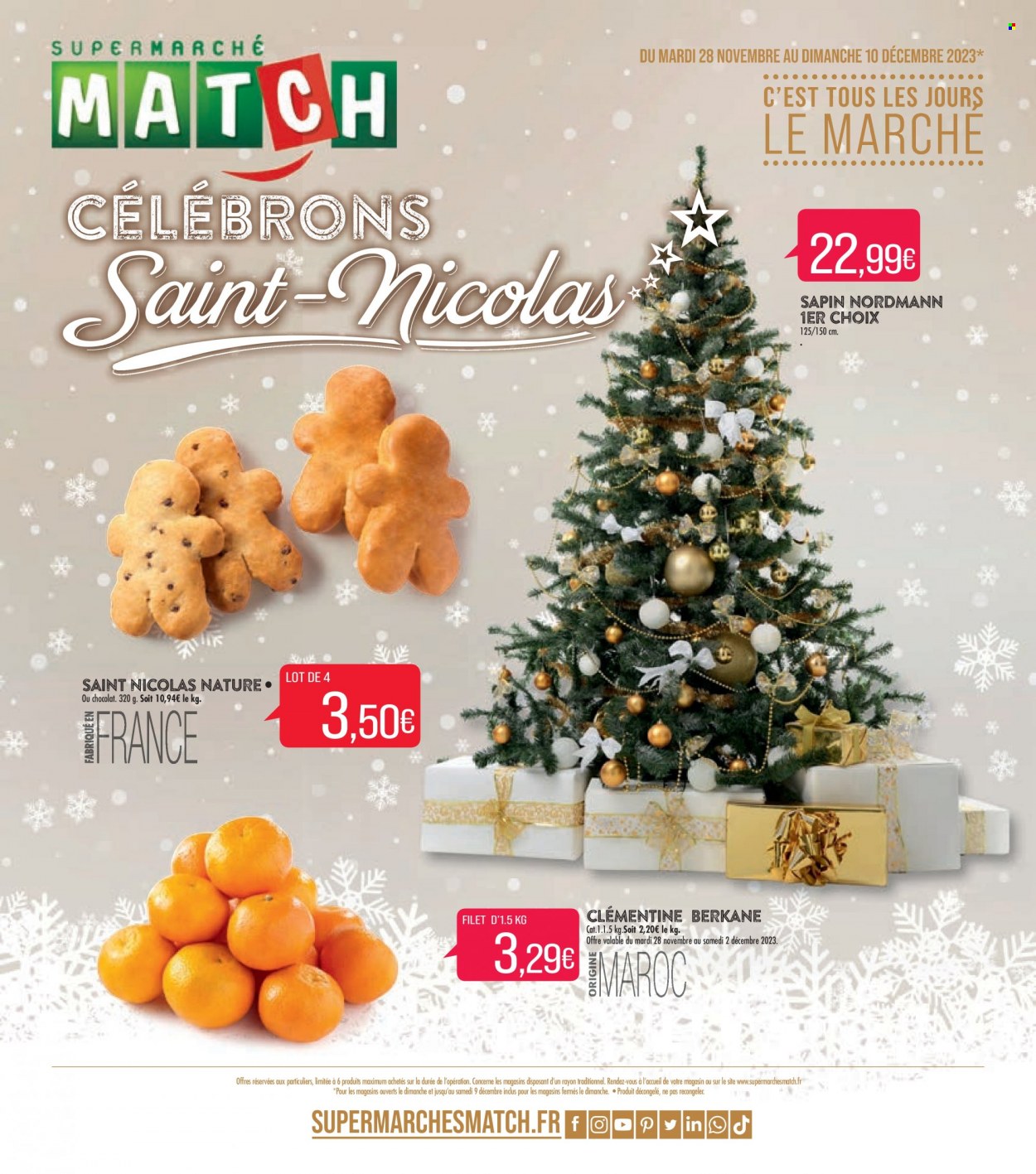 Catalogue Supermarché Match - 28/11/2023 - 10/12/2023. Page 1