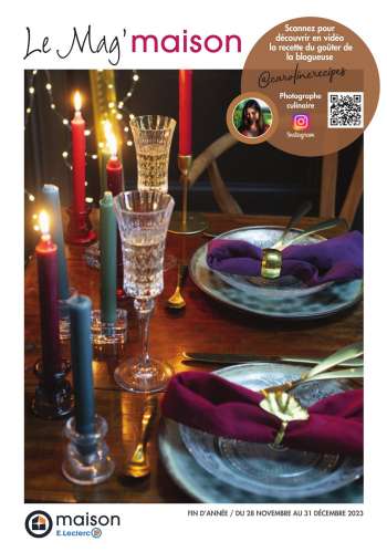 Catalogue E.Leclerc - 28/11/2023 - 31/12/2023.
