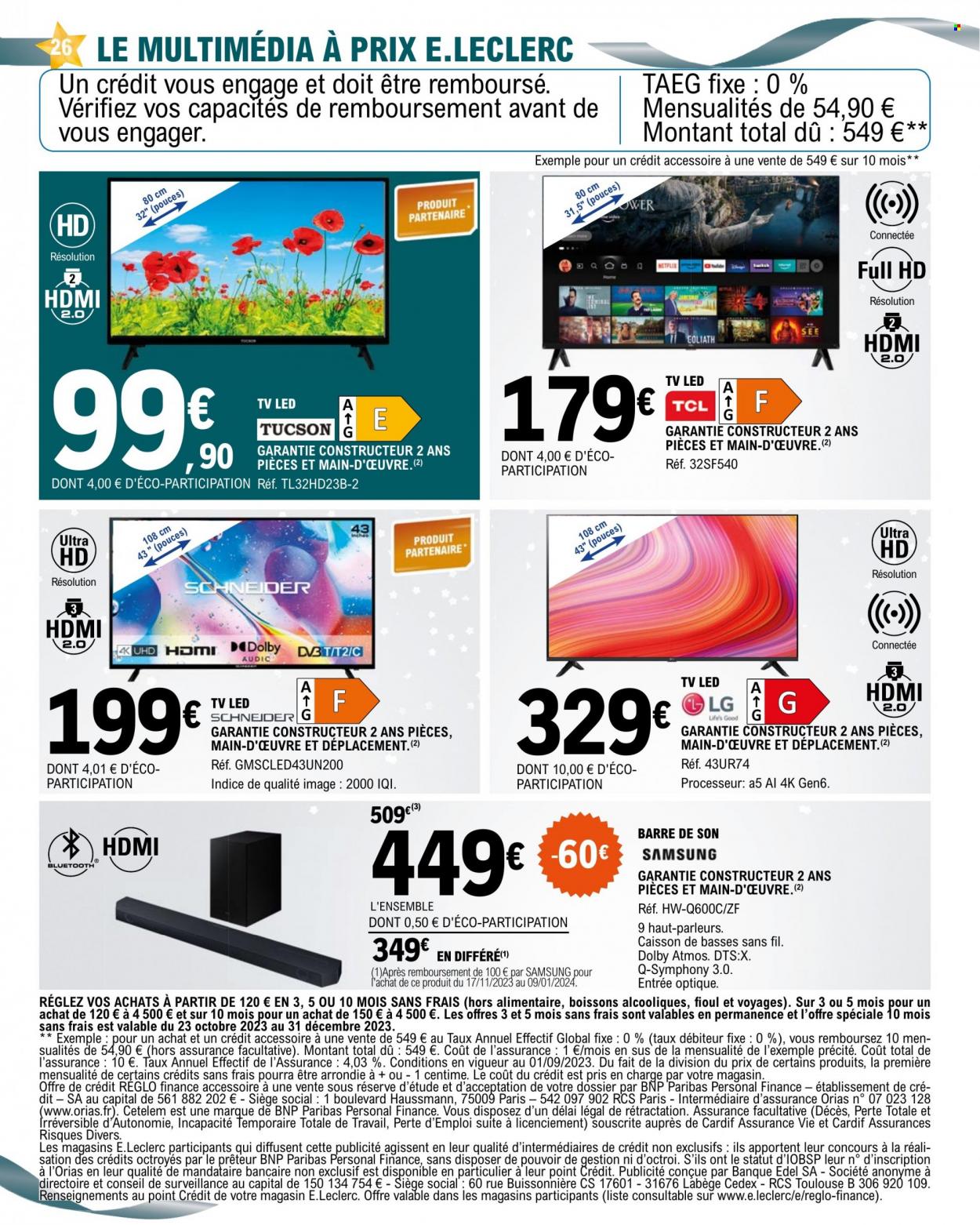 Catalogue E.Leclerc - 28/11/2023 - 09/12/2023. Page 26