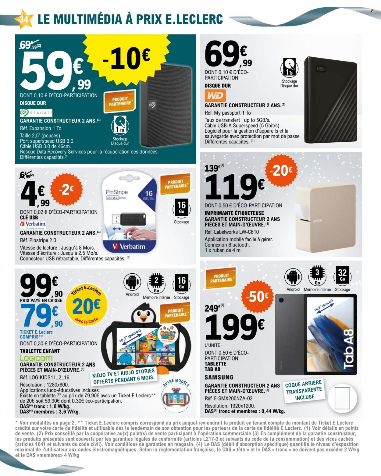 Catalogue E.Leclerc - 28/11/2023 - 09/12/2023. Page 34