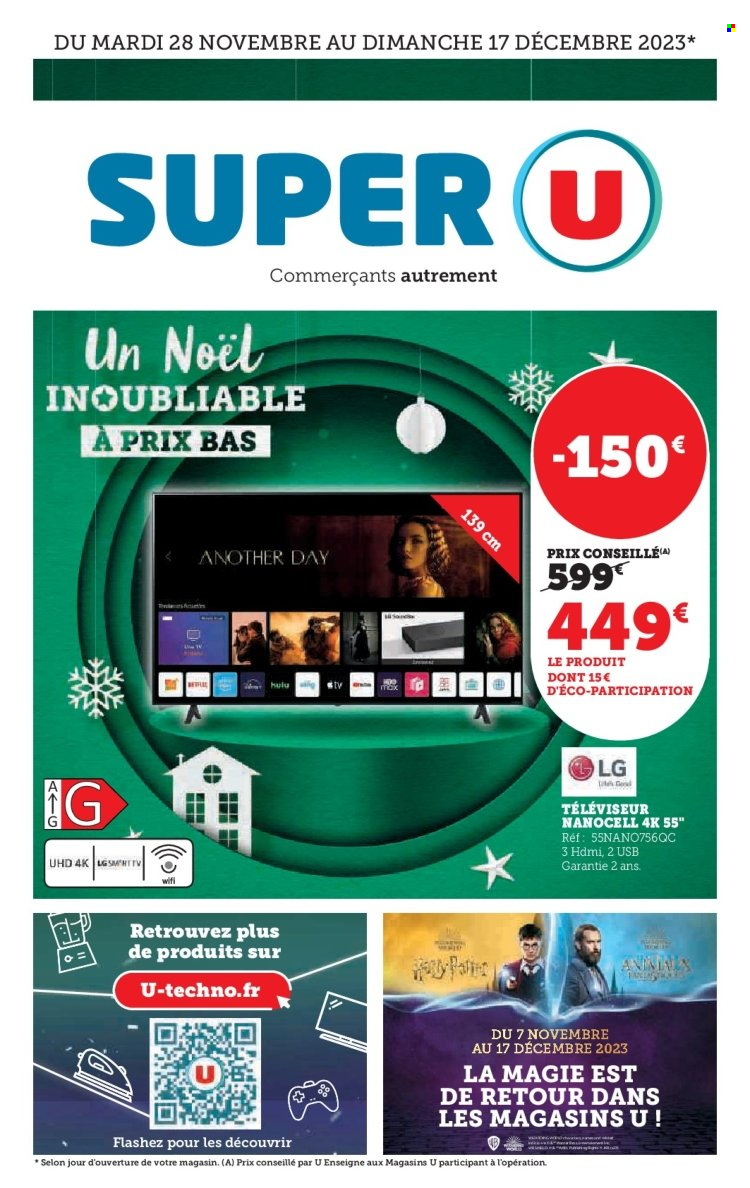 Catalogue SUPER U - 28/11/2023 - 17/12/2023. Page 1