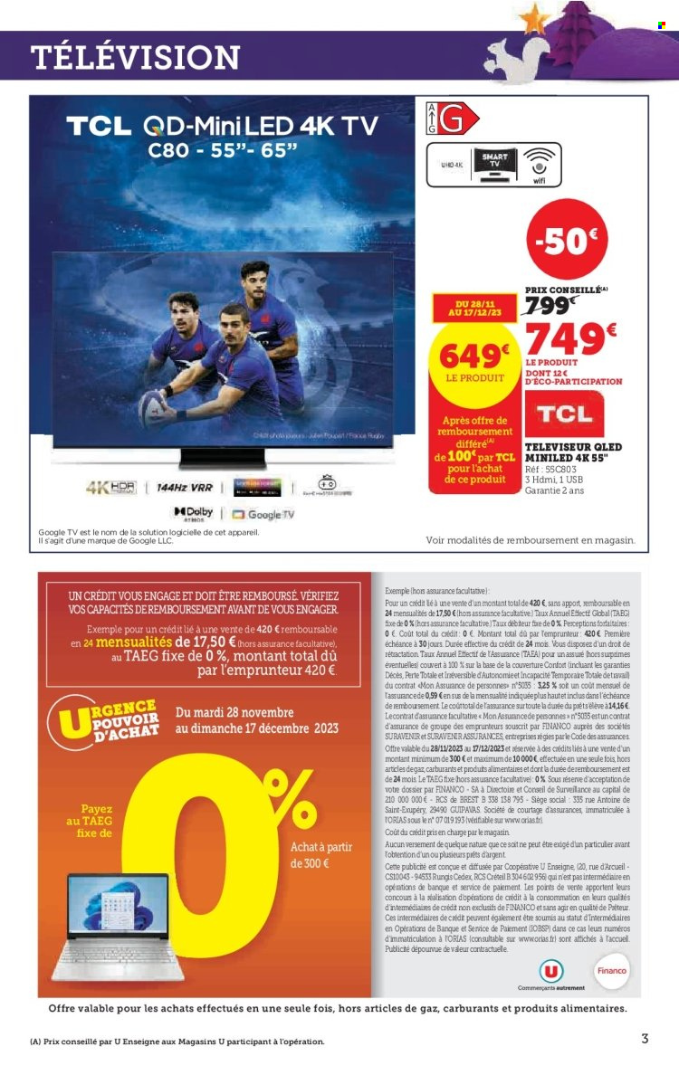 Catalogue SUPER U - 28/11/2023 - 17/12/2023. Page 3