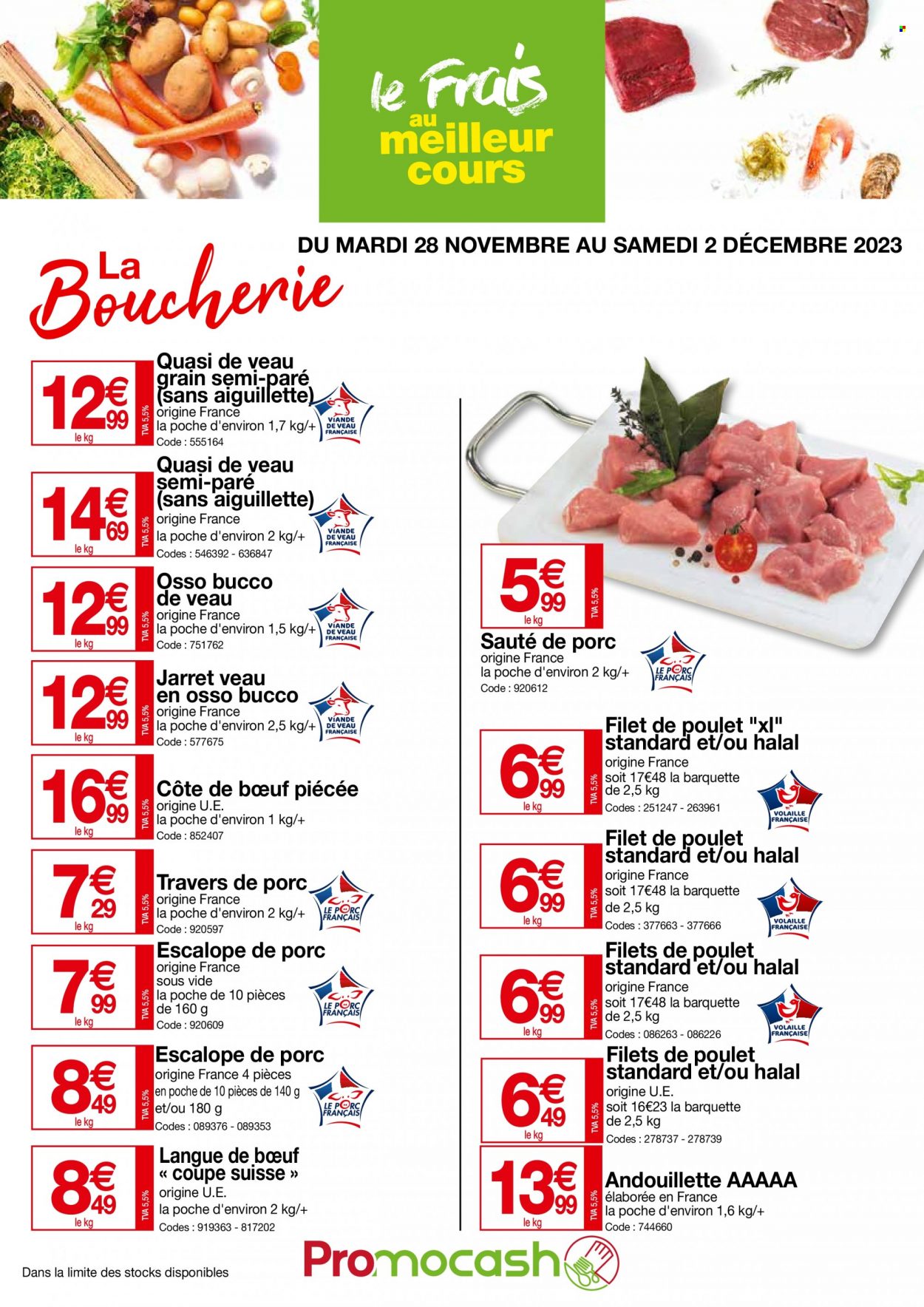 Catalogue Promocash - 28/11/2023 - 02/12/2023. Page 1