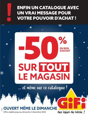 Catalogue GiFi - 29/11/2023 - 03/12/2023.
