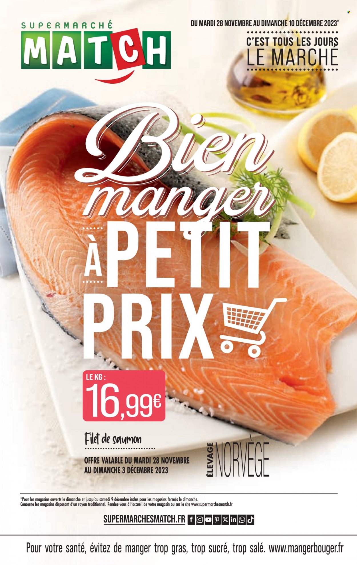 Catalogue Supermarché Match - 28/11/2023 - 10/12/2023. Page 1