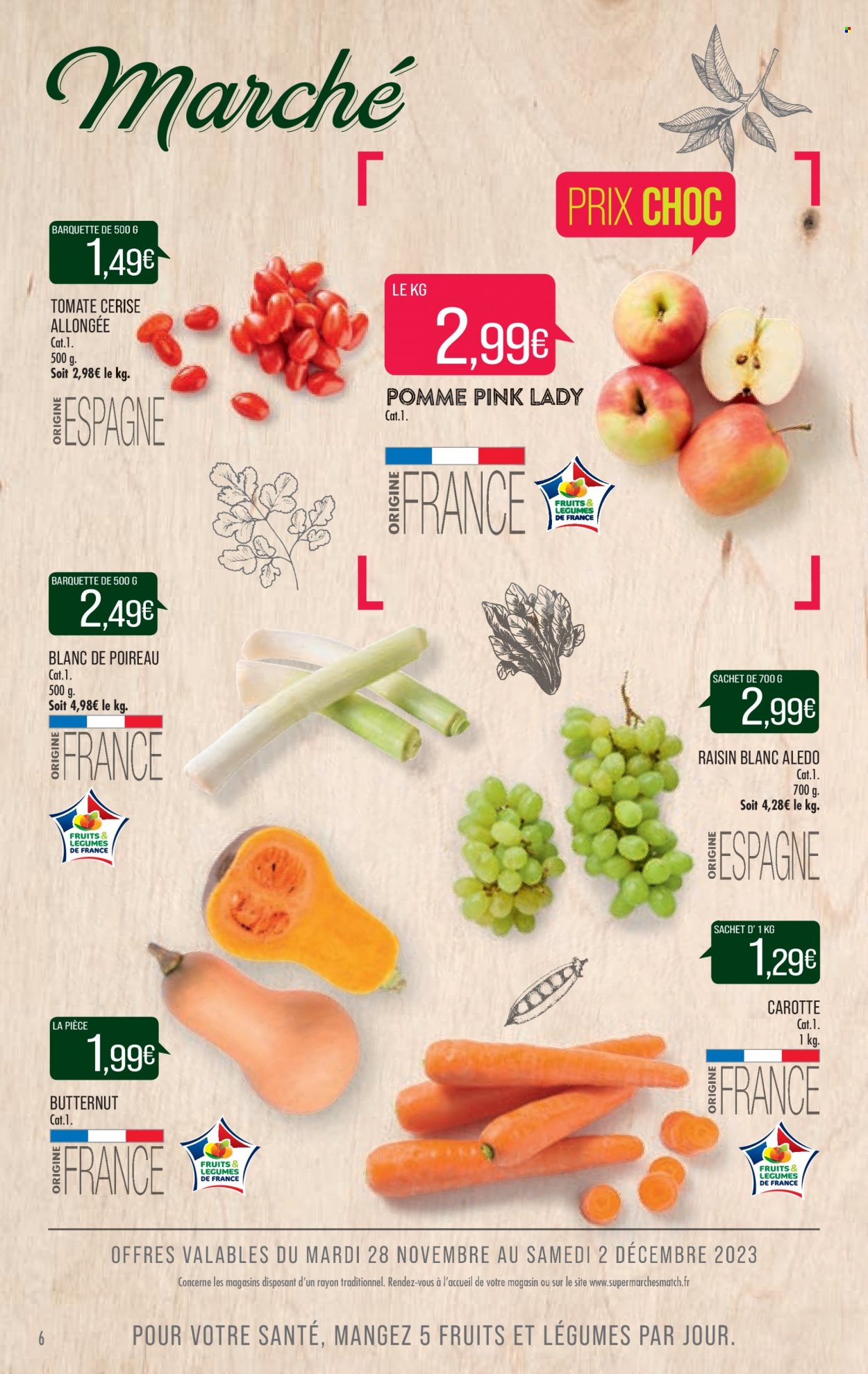 Catalogue Supermarché Match - 28/11/2023 - 10/12/2023. Page 6
