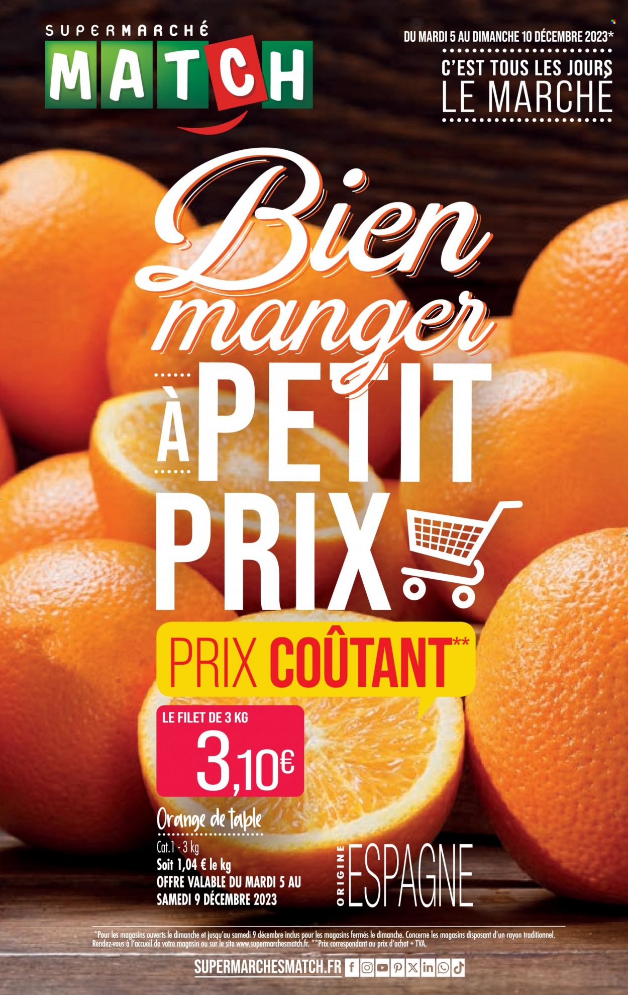 Catalogue Supermarché Match - 05/12/2023 - 10/12/2023. Page 1