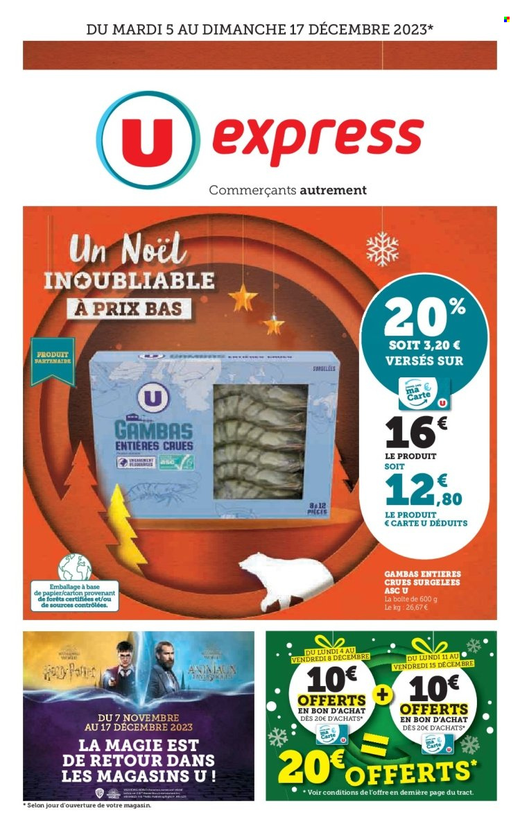 Catalogue U express - 05/12/2023 - 17/12/2023. Page 1
