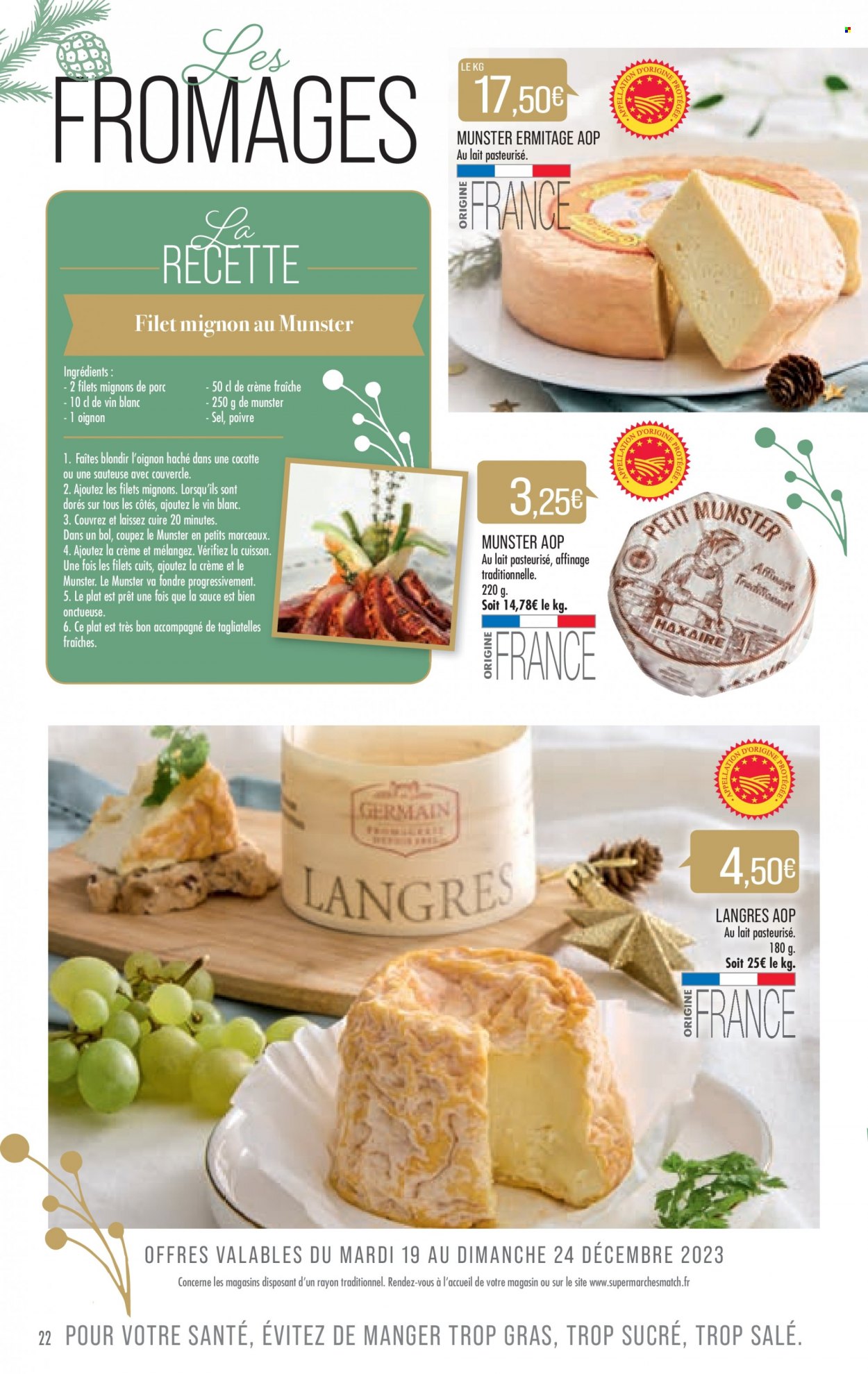 Catalogue Supermarché Match - 19/12/2023 - 31/12/2023. Page 22
