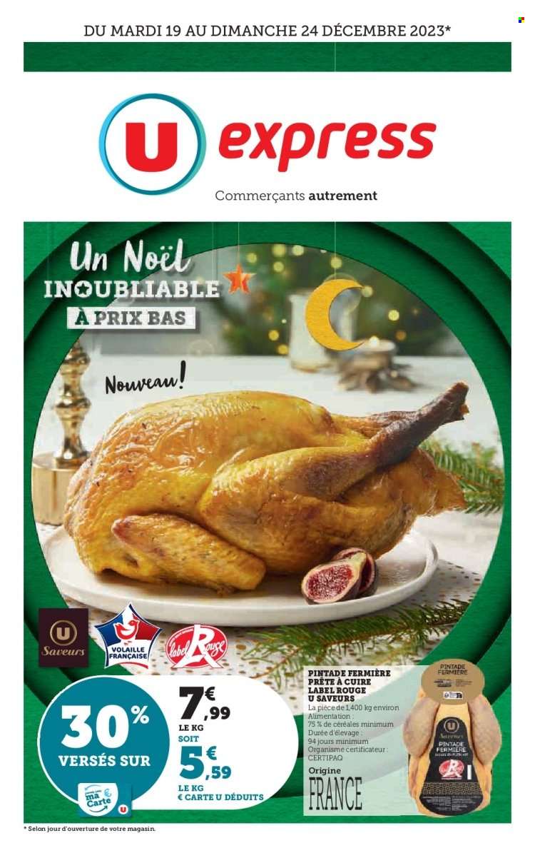 Catalogue U express - 19/12/2023 - 24/12/2023. Page 1