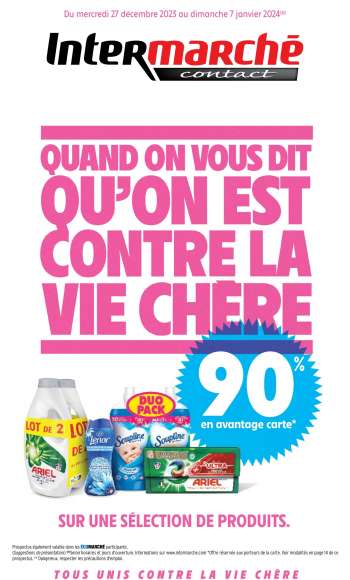 Catalogue Intermarché Contact - 27/12/2023 - 07/01/2024.