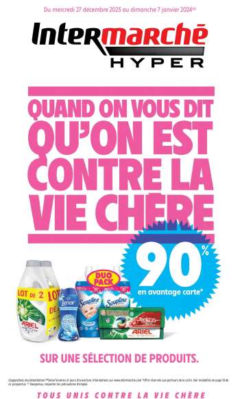 Catalogue Intermarché Hyper - 27/12/2023 - 07/01/2024.