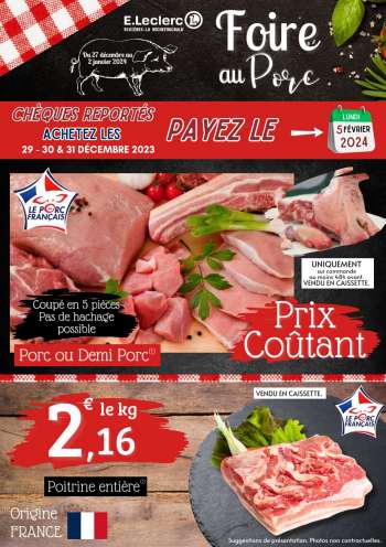 Catalogue E.Leclerc - 27/12/2023 - 02/01/2024.
