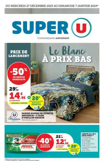 Catalogue SUPER U - 27/12/2023 - 07/01/2024.