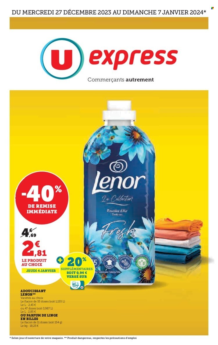 Catalogue U express - 27/12/2023 - 07/01/2024. Page 1
