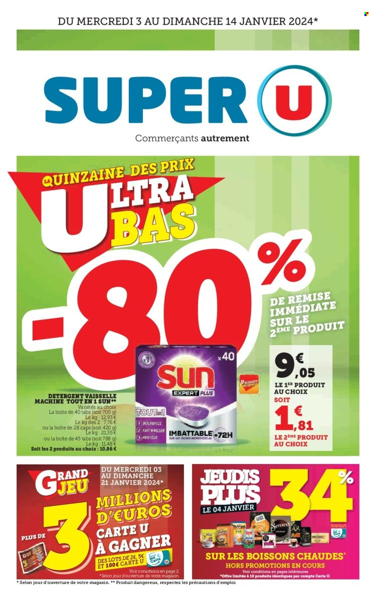 Catalogue SUPER U - 03/01/2024 - 14/01/2024. Page 1