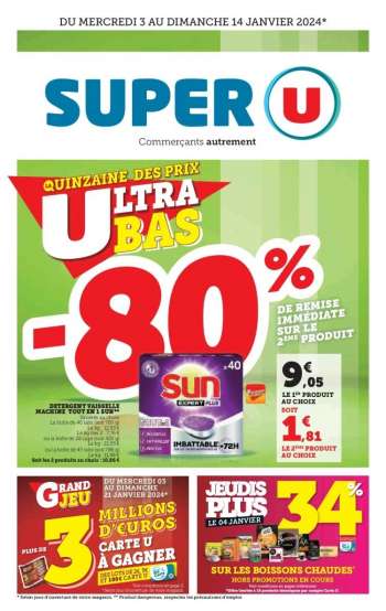 Catalogue SUPER U - 03/01/2024 - 14/01/2024.