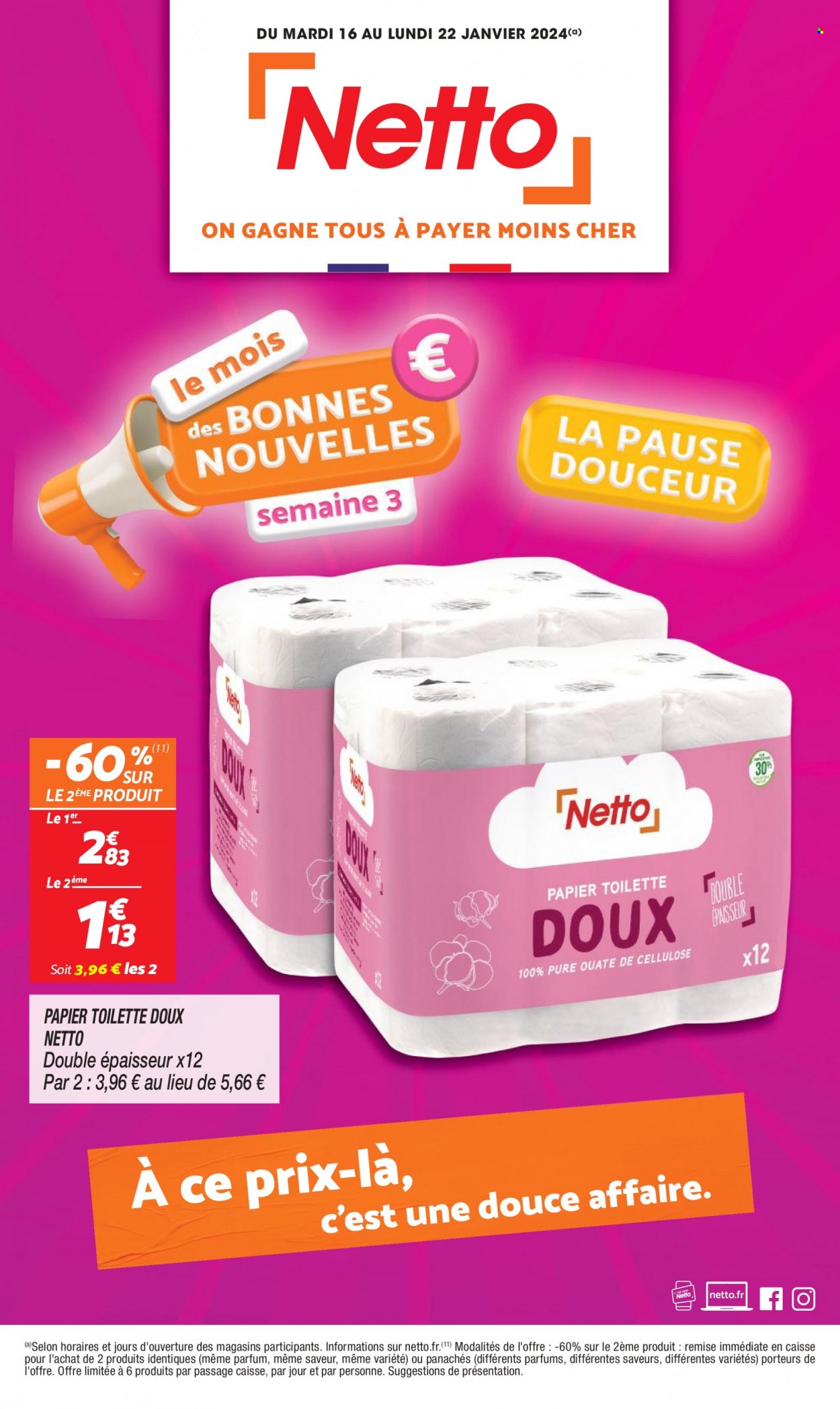 Catalogue Netto - 16/01/2024 - 22/01/2024. Page 1