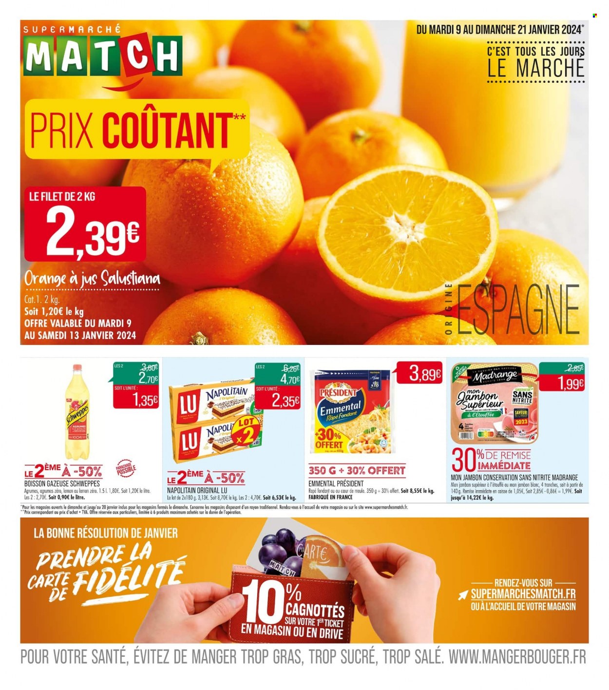 Catalogue Supermarché Match - 09/01/2024 - 21/01/2024. Page 1