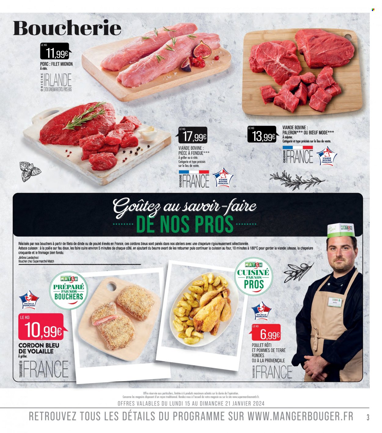 Catalogue Supermarché Match - 16/01/2024 - 28/01/2024. Page 3