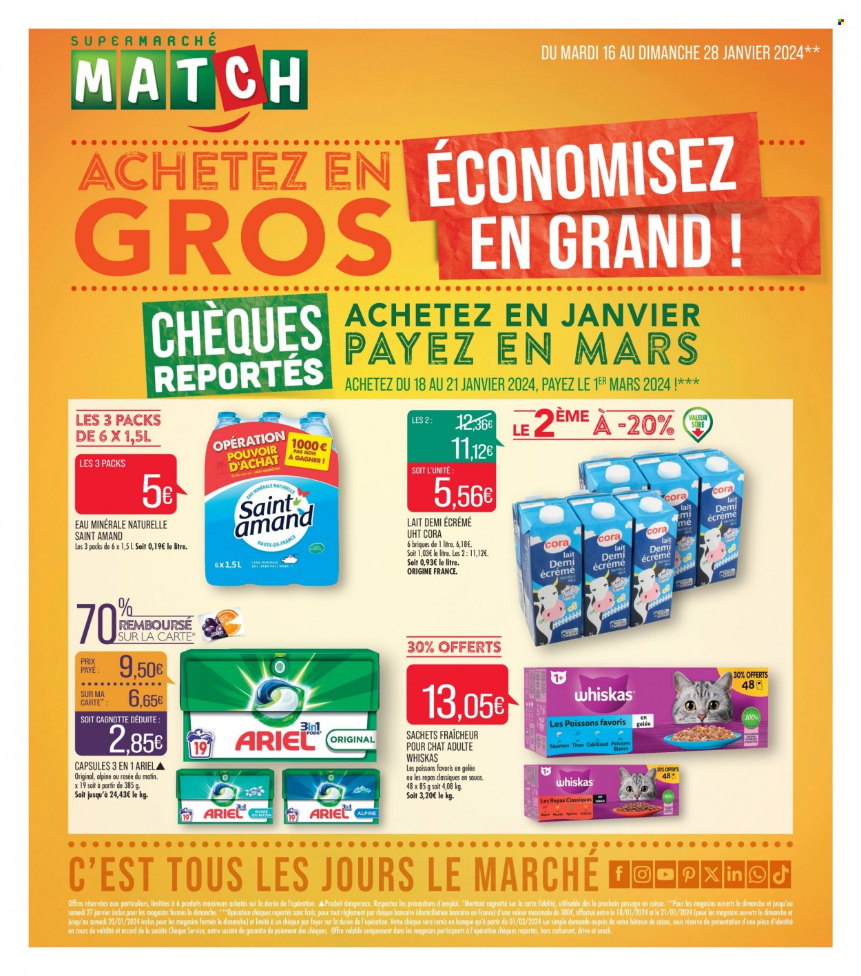 Catalogue Supermarché Match - 16/01/2024 - 28/01/2024. Page 1