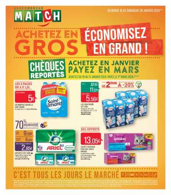 Catalogue Supermarché Match - 16/01/2024 - 28/01/2024.