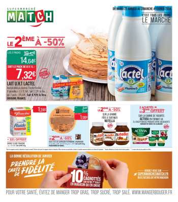 Catalogue Supermarché Match - 23/01/2024 - 04/02/2024.