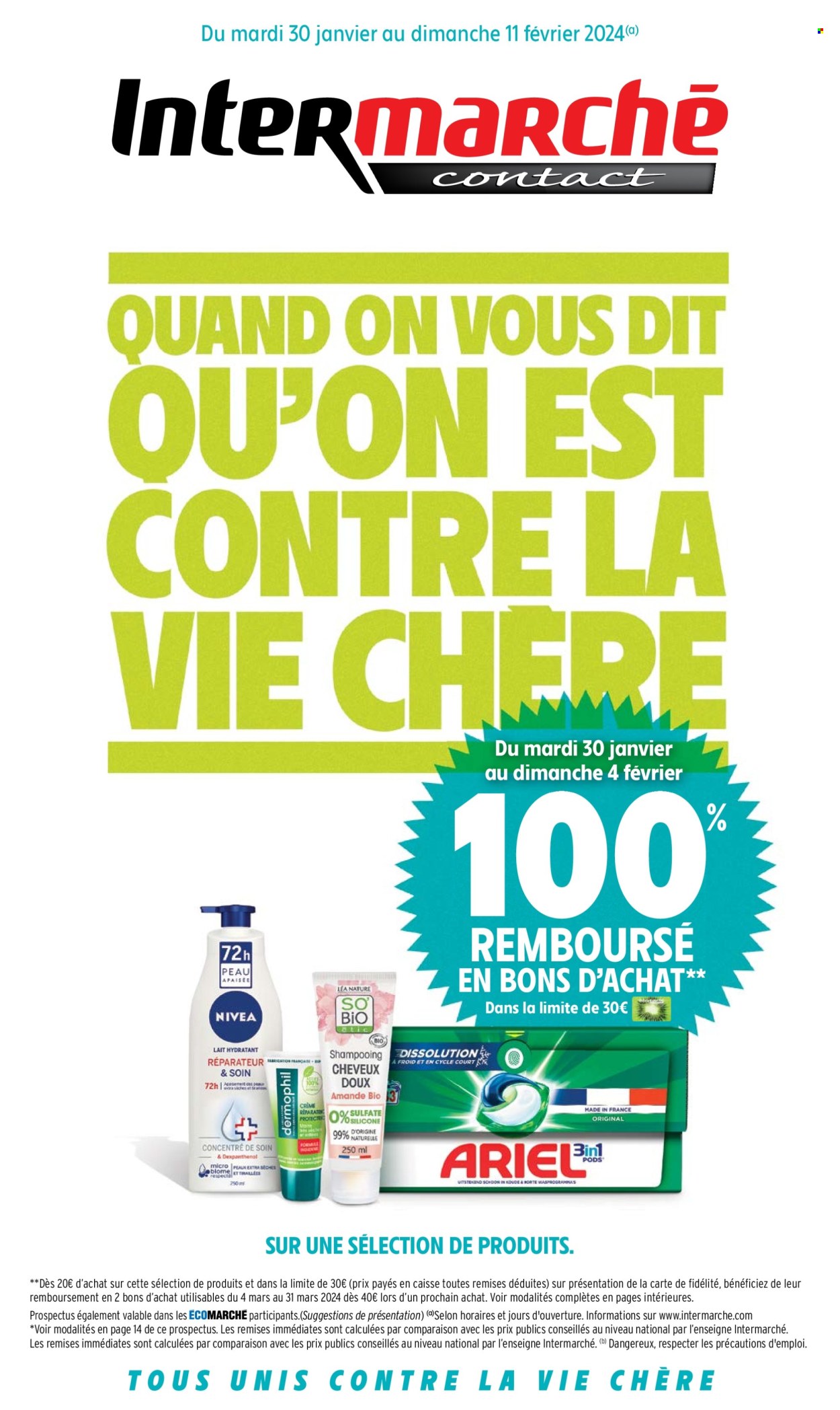 Catalogue Intermarché Contact - 30/01/2024 - 11/02/2024. Page 1