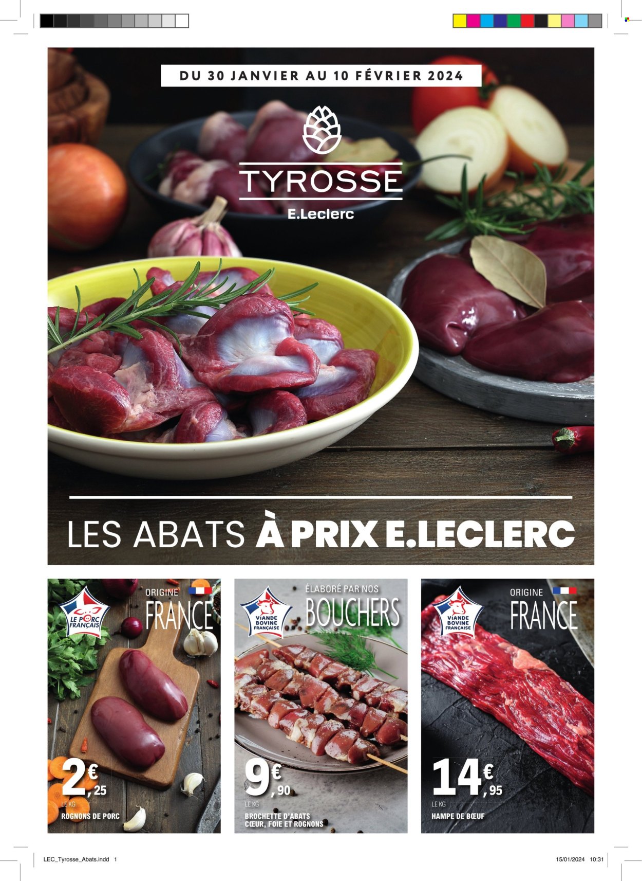 Catalogue E.Leclerc - 30/01/2024 - 10/02/2024. Page 1