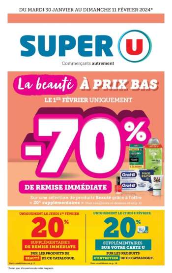Catalogue SUPER U - 30/01/2024 - 11/02/2024.