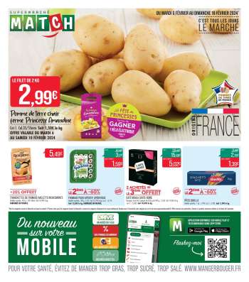 Catalogue Supermarché Match - 06/02/2024 - 18/02/2024.