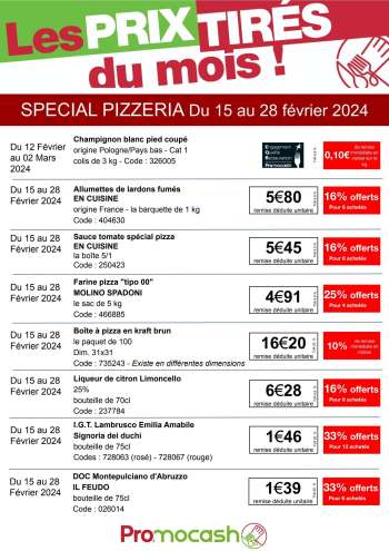 Catalogue Promocash - 15/02/2024 - 28/02/2024.
