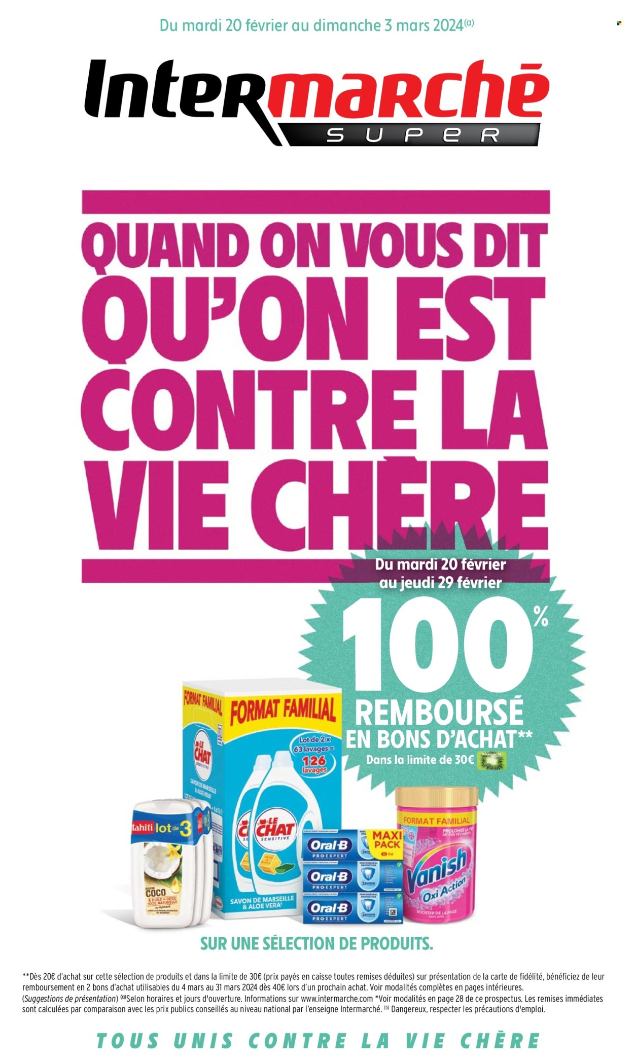 Catalogue Intermarché Super - 20/02/2024 - 03/03/2024. Page 1