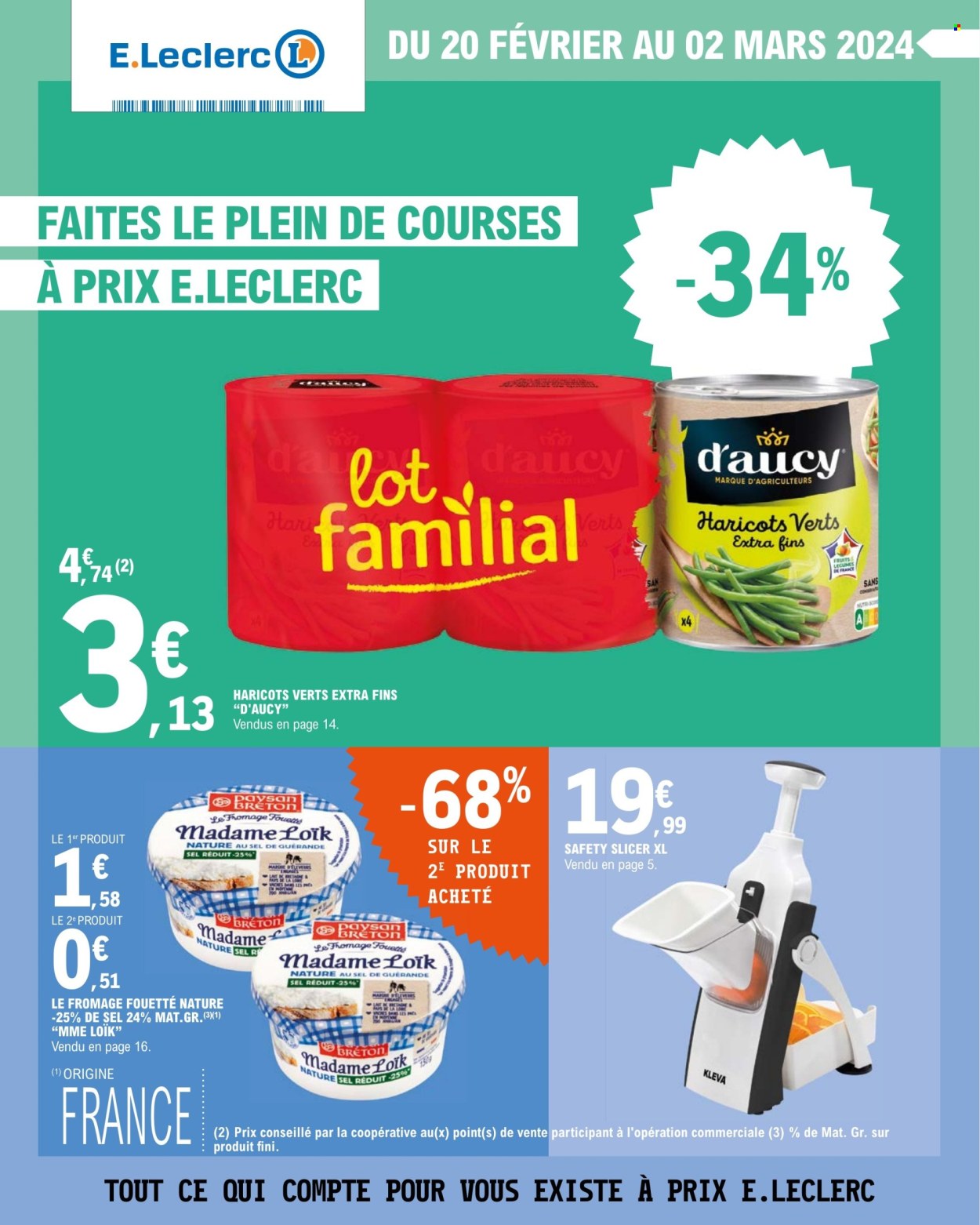 Catalogue E.Leclerc - 20/02/2024 - 02/03/2024. Page 1
