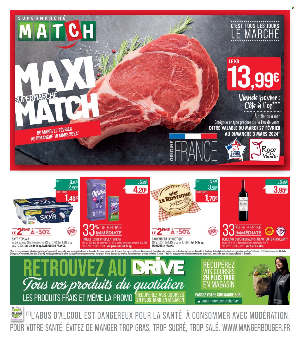 Catalogue Supermarché Match - 27/02/2024 - 10/03/2024. Page 1