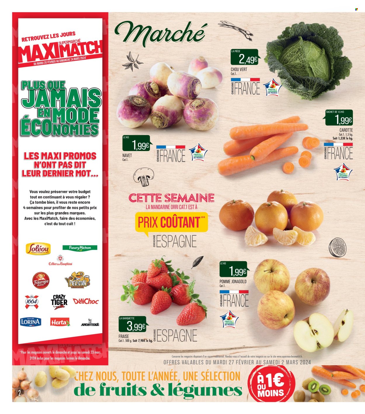 Catalogue Supermarché Match - 27/02/2024 - 10/03/2024. Page 2