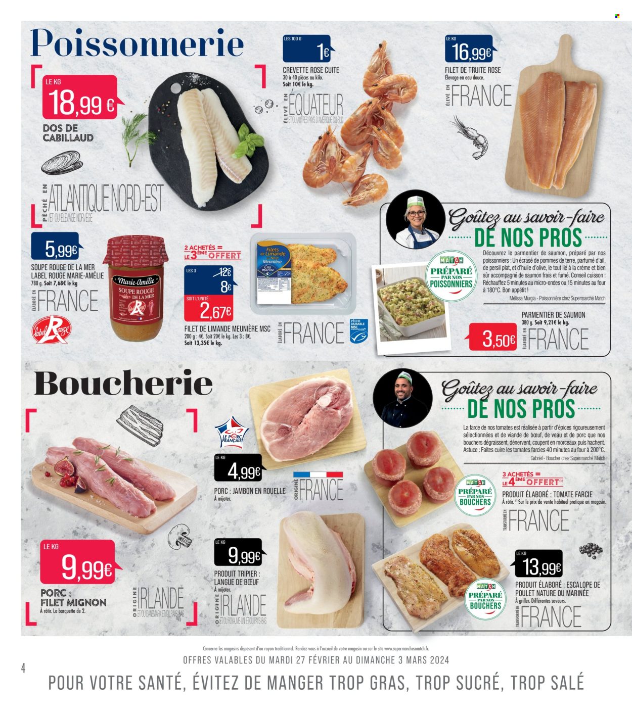 Catalogue Supermarché Match - 27/02/2024 - 10/03/2024. Page 4