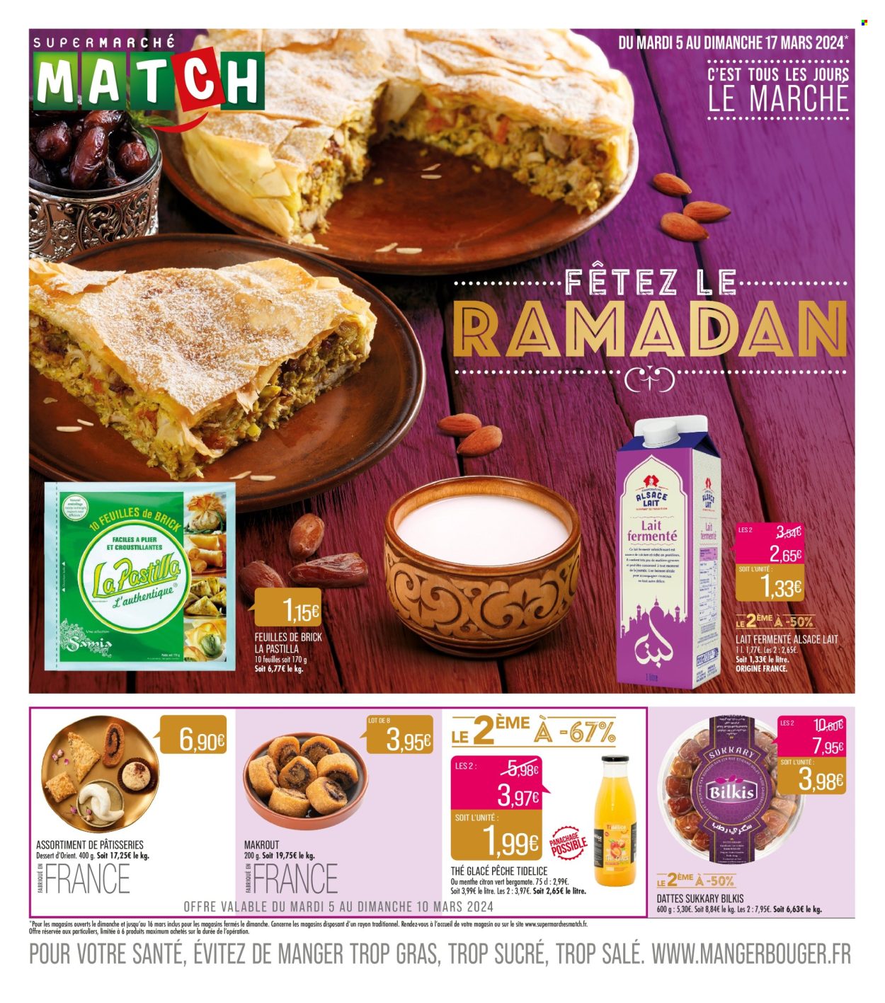 Catalogue Supermarché Match - 05/03/2024 - 17/03/2024. Page 1