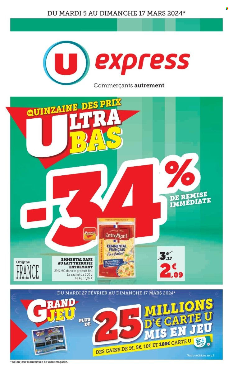 Catalogue U express - 05/03/2024 - 17/03/2024. Page 1