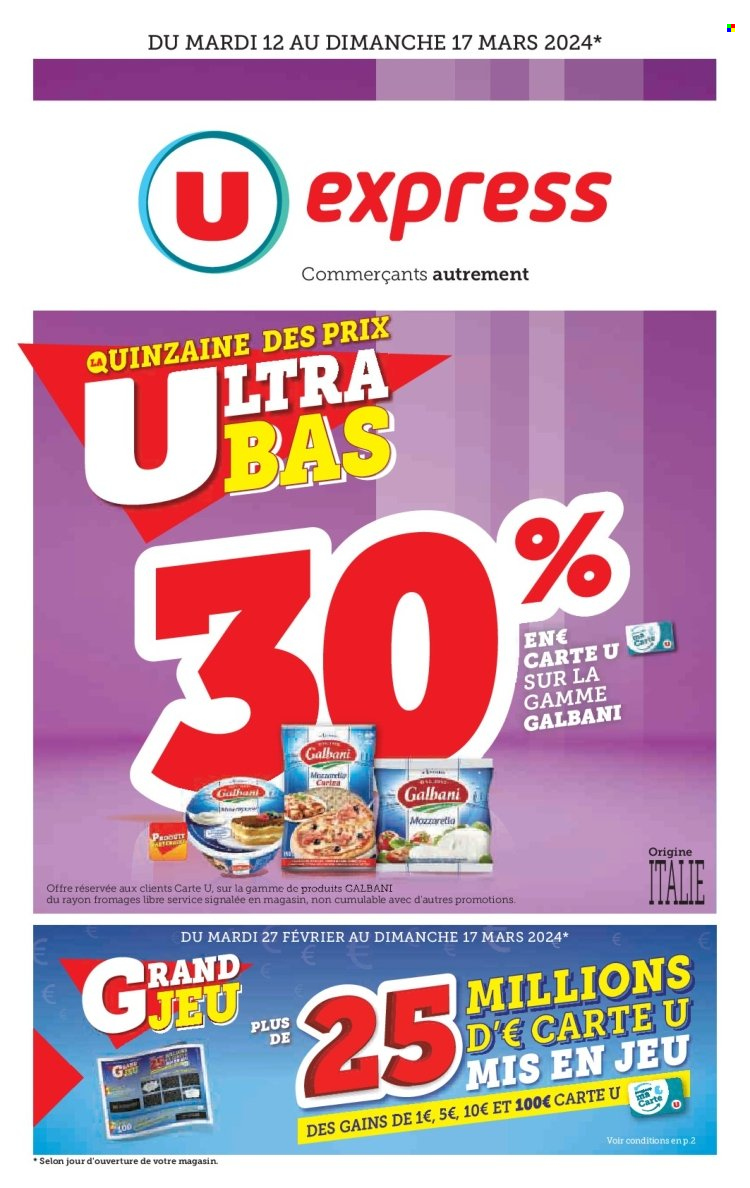 Catalogue U express - 12/03/2024 - 17/03/2024. Page 1