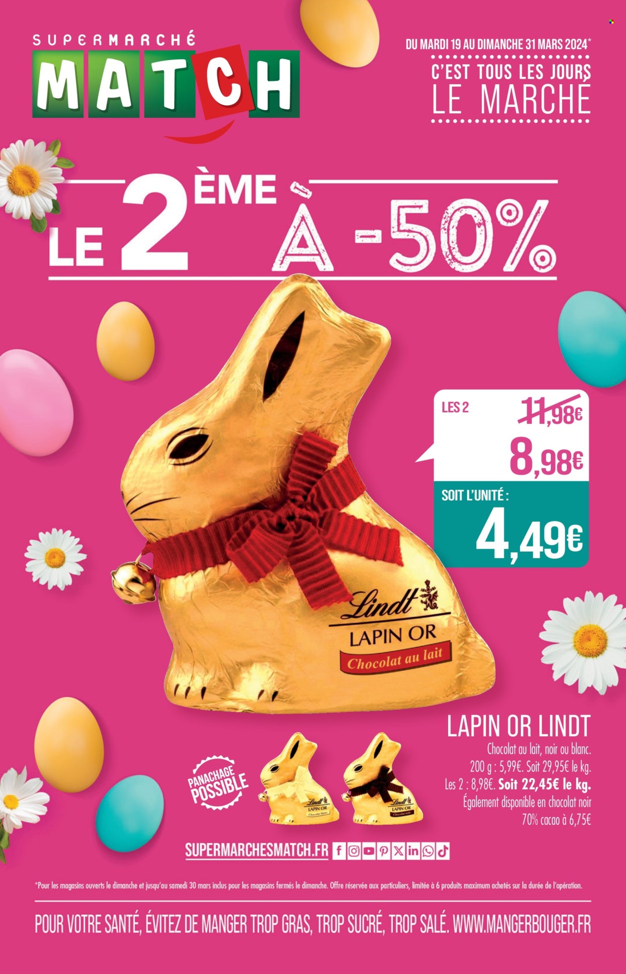 Catalogue Supermarché Match - 19/03/2024 - 31/03/2024. Page 1