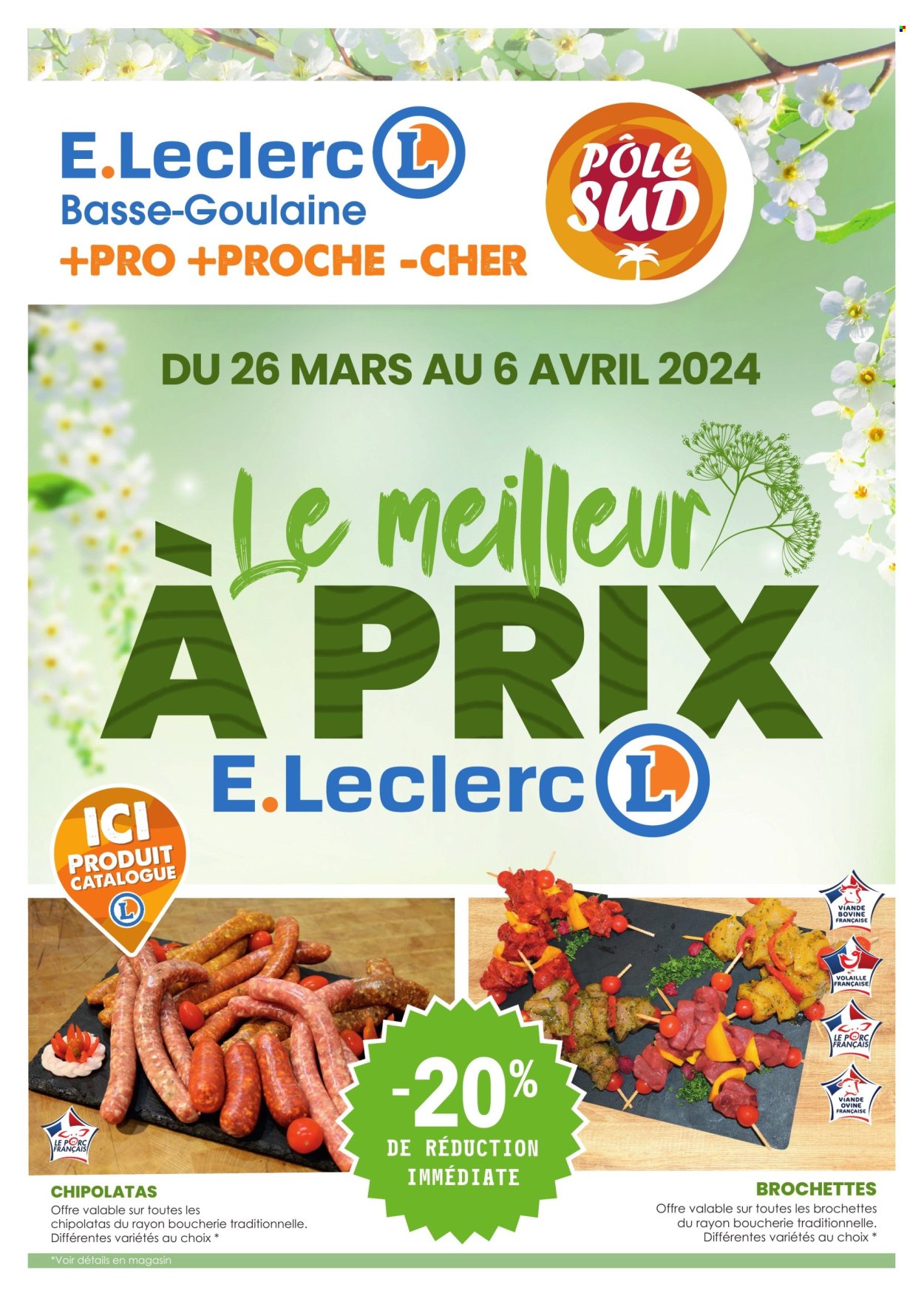 Catalogue E.Leclerc - 26/03/2024 - 06/04/2024. Page 1