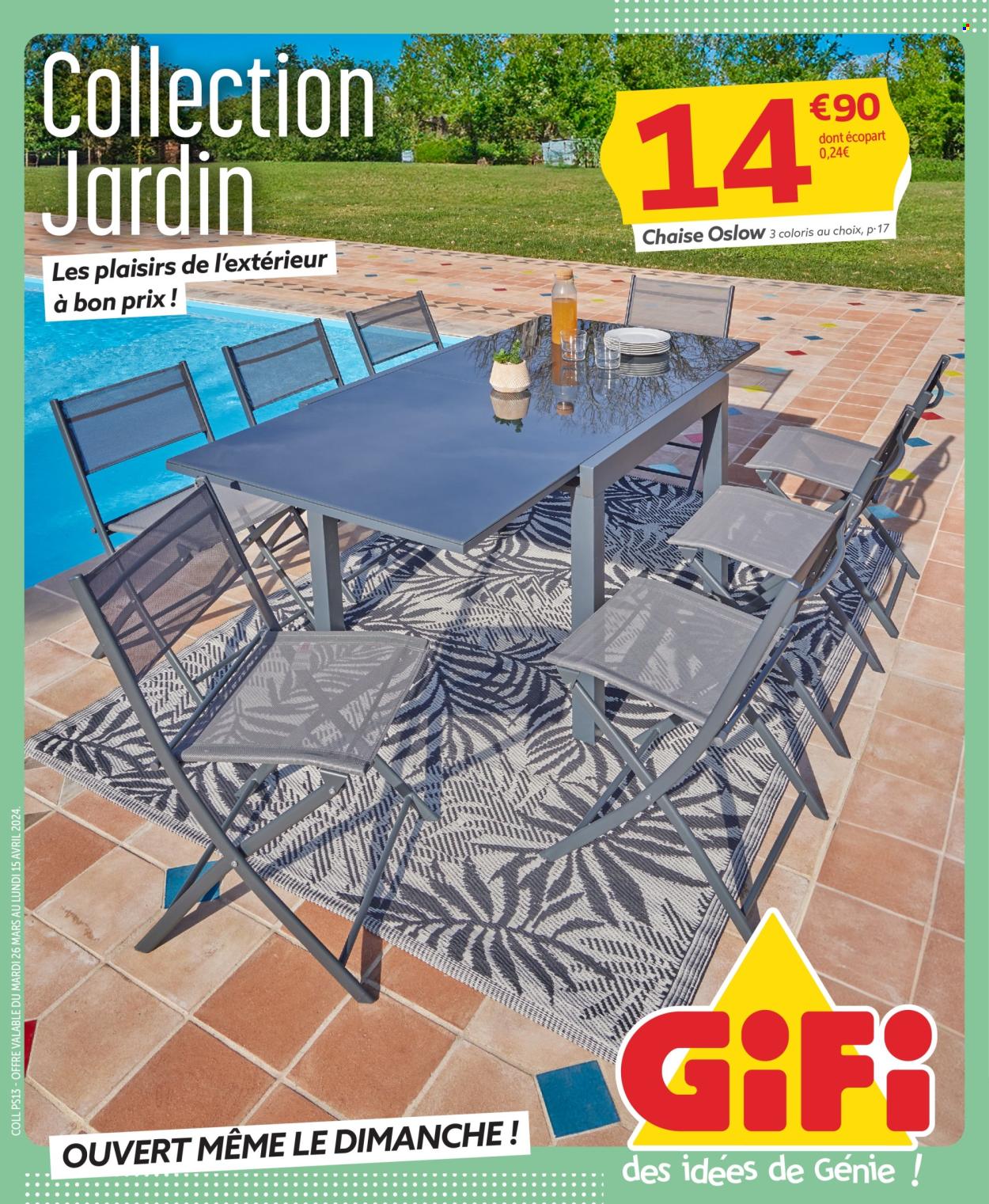 Catalogue GiFi - 26/03/2024 - 15/04/2024. Page 1