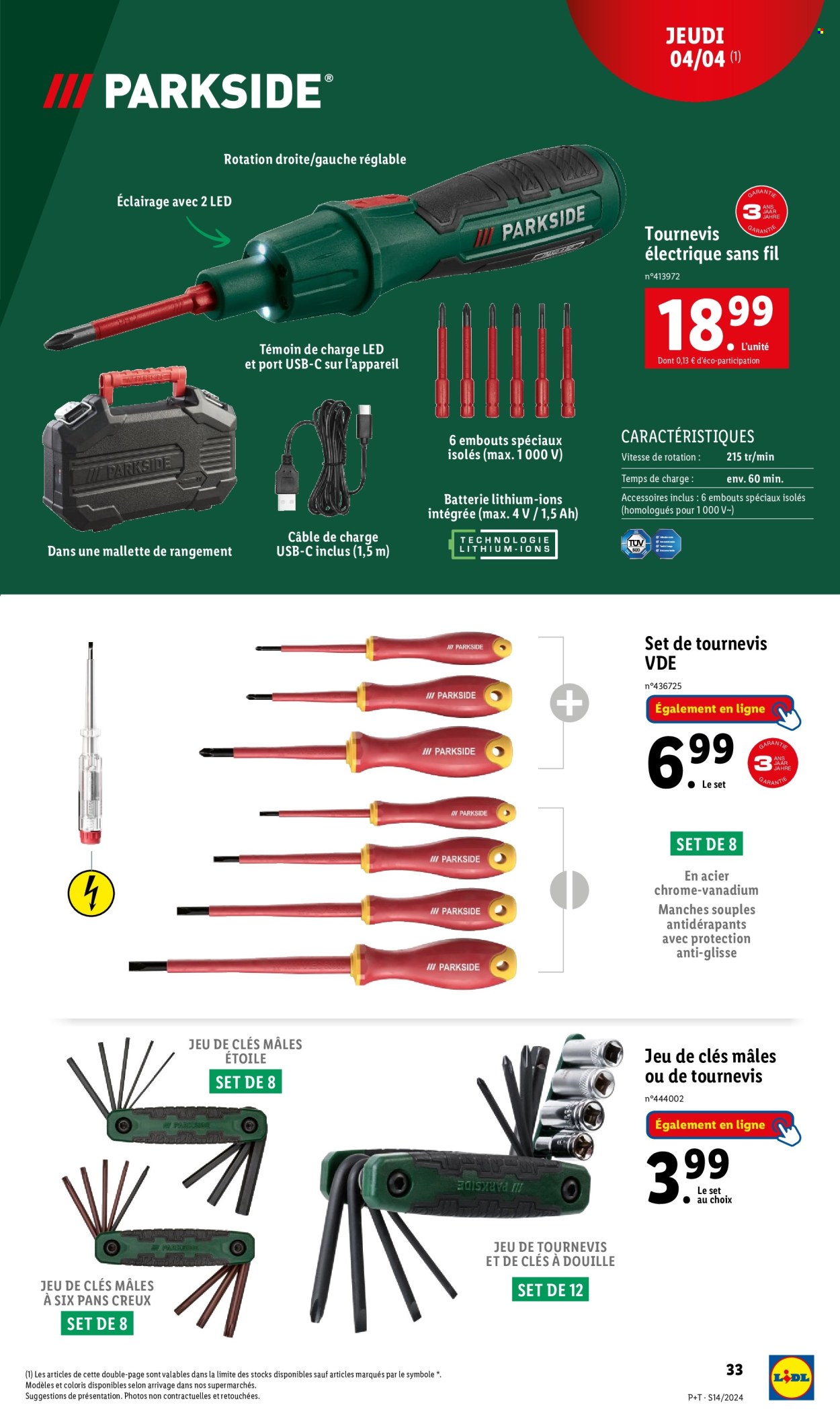 Catalogue Lidl - 03/04/2024 - 09/04/2024. Page 33