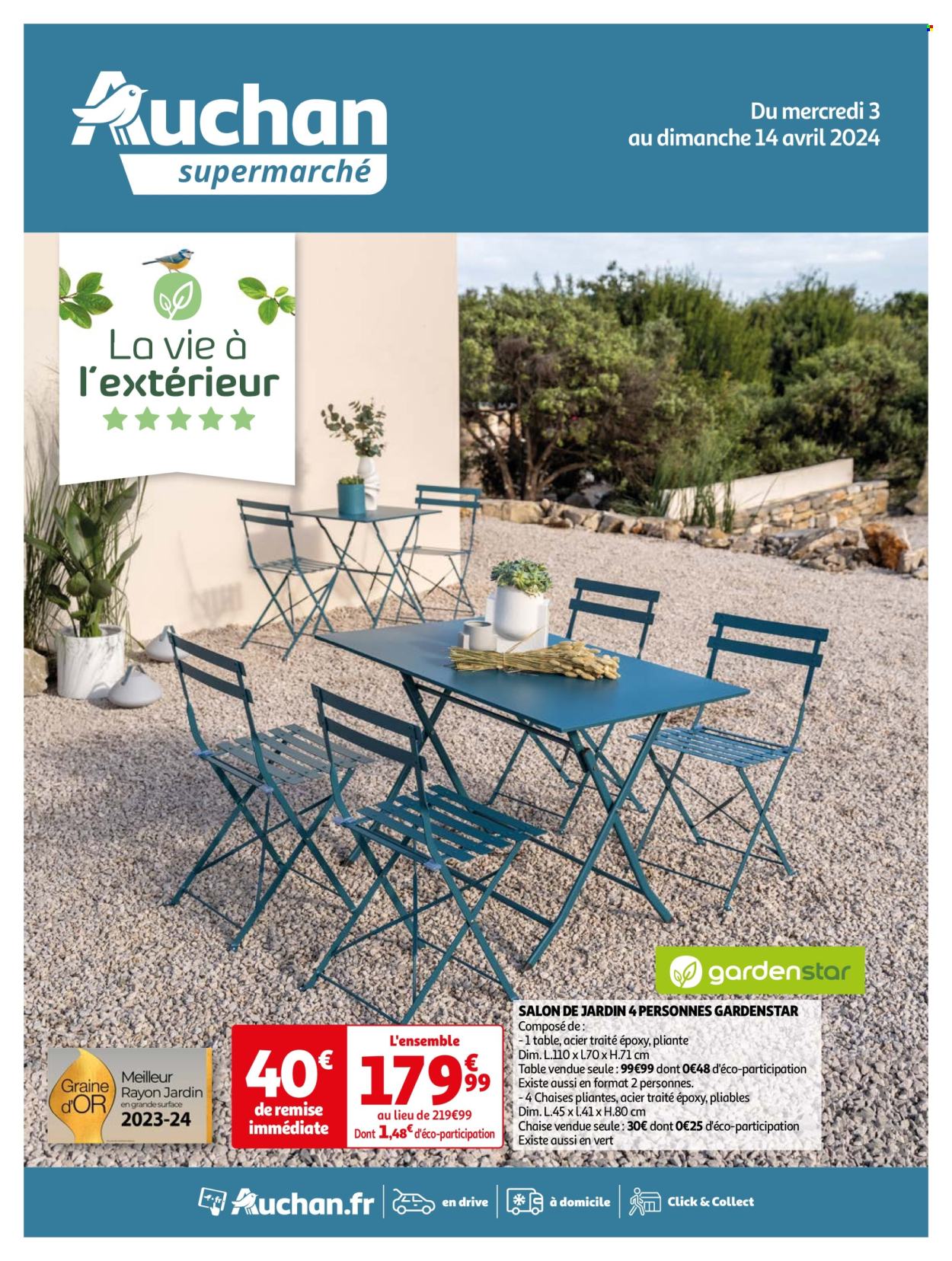 Catalogue Auchan - 03/04/2024 - 14/04/2024. Page 1