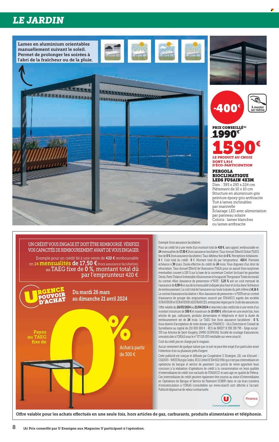 Catalogue SUPER U - 26/03/2024 - 21/04/2024. Page 8